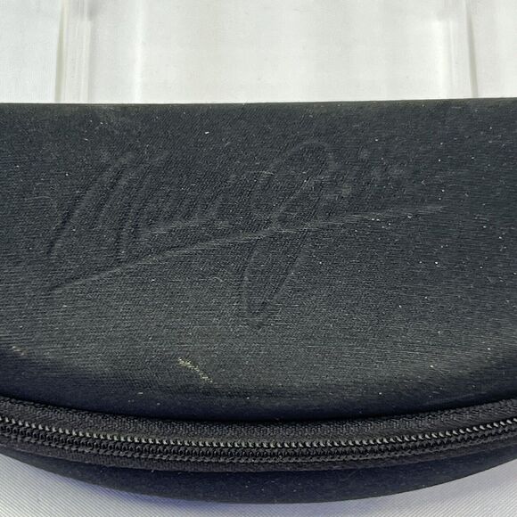 Maui Jim Sunglass Case Only Black Padded Zipper Clamshell Clip - Picture 2 of 6